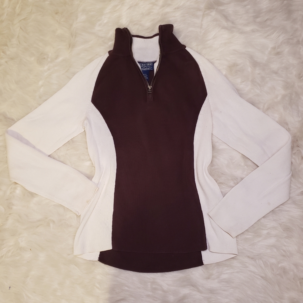 Polo Jean Company Brown and ivory sweater sz M